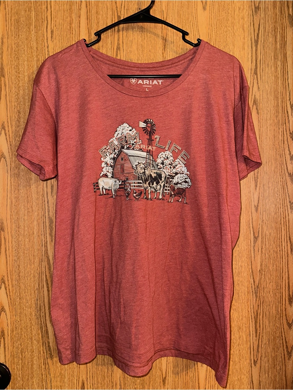 Ariat Farm Graphic Tee in Dusty Rose